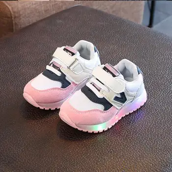 

Children Shoes with Light Glowing Sneakers New Kids Led Shoes with Light Up LED Slipper Boys Girls Baby Shoes Luminous Sneakers