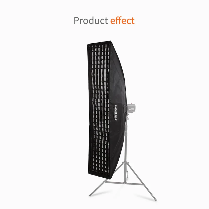 Best Chance for  Godox 35cm*160cm Strip Beehive Honeycomb Grid Softbox with for Bowens Mount Studio Strobe Flash Lig