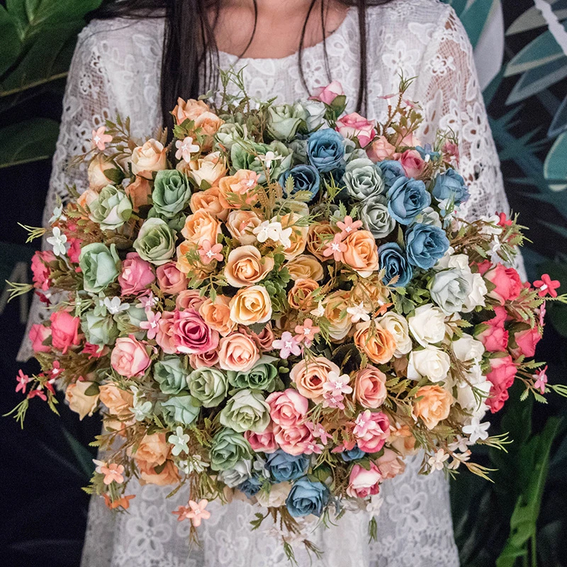 

Artificial Dried Flowers high quality For Wedding Autumn Decoration Home Garden Fall Paper Craft Flower Fleur Fake Plant blumen