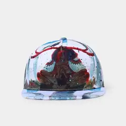 Для мужчин и женщин бейсболка Snapback 3D печать хлопок регулируемые кепки кости весна лето художественные кепки регулируемые