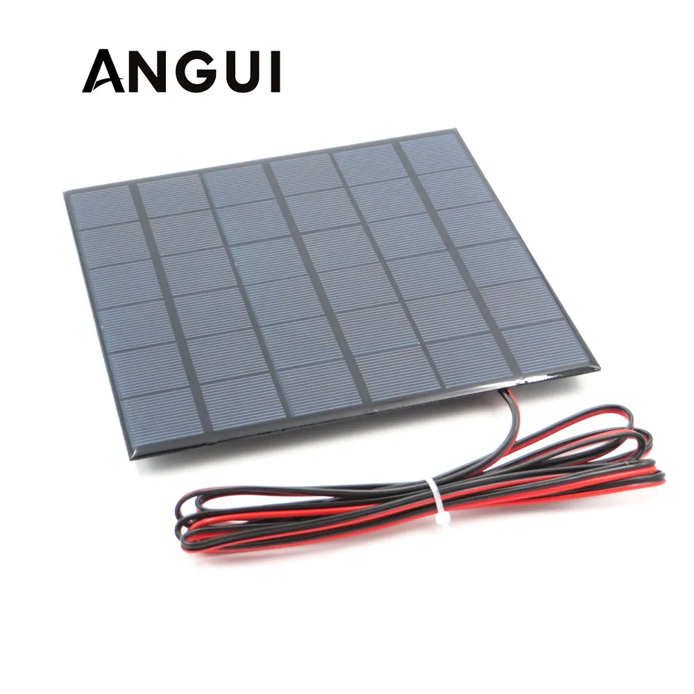 

9V 4.5Watt with 200cm extend cable Solar Panel Polycrystalline Silicon DIY Battery Charger Module Mini Solar Cell wire toy