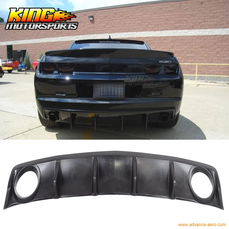 

FOR 2010-2013 2012 Chevy Camaro OE Shark Fin Rear Bumper Lip Diffuser - Polyurethane