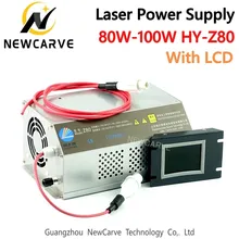 80 w 100 fonte de alimentação do laser co2 monitor AC90-250V para gravação a laser máquina corte HY-Z80 newcarve