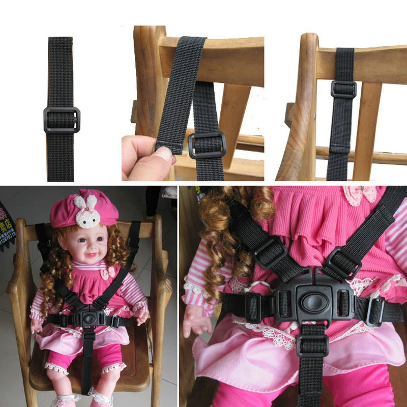 

5 Point Harness Universal High Chair Stroller Pram Safe Belt Baby Carriage Pram Buggy Seat Belts Baby Stroller Accessories