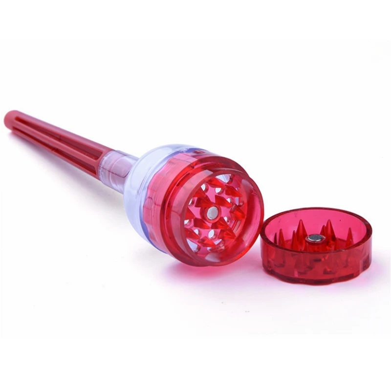 135 mm Cone Artist Multi-function Funnel Plastic Grinder Hand Cracker Muller with Cone Roller,Blue 3 Parts Tobacco Herb Spice Crusher