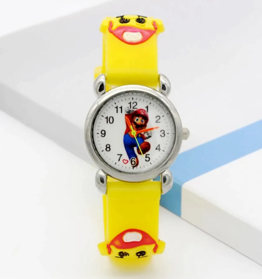 Relogio feminino Новинка 2019 года relojes мультфильм дети Супер Марио мультфильм часы 3D кварцевые детские часы