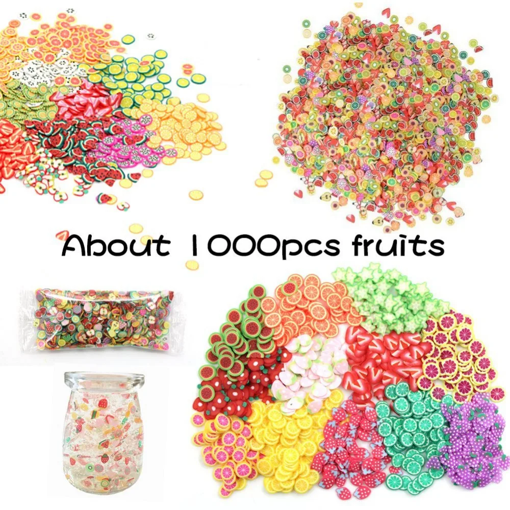 24 Colours Slime Glitter Sequins with 1000 Pieces Fruit Slices for Sparkling Decoration Glitter DIY Toys 24 Colours Slime Glitter Sequins with 1000 Pieces Fruit Slices for Sparkling Decoration Glitter DIY Toys