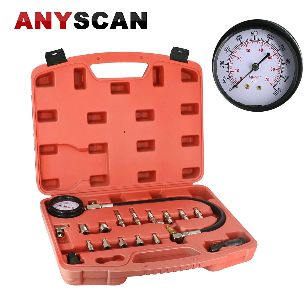 

Diesel Cylinder Pressure Guage TU-15A Diesel Engine Compression Tester Kit 0~1000psi Engine Pressure Gauge