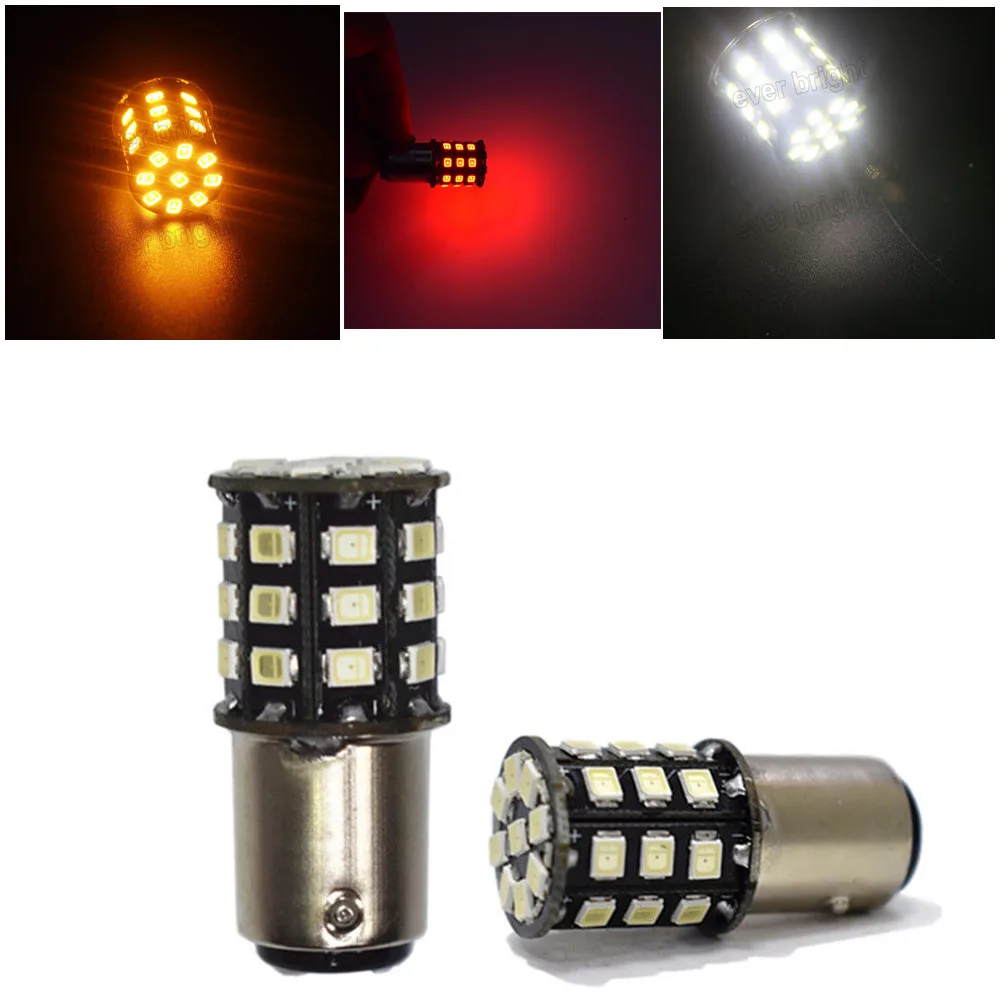 2x 1157 BAY15D P21/5W 2835 33SMD S25 LED Bulbs For Car Tail Brake Stop