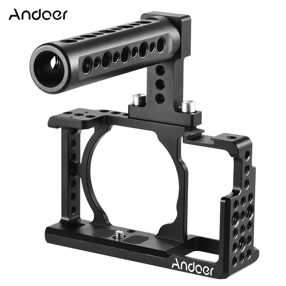 

Andoer Protective Video Camera Cage for Sony A6000 A6300 NEX7 ILDC to Mount Microphone Monitor Tripod Lighting Accessories