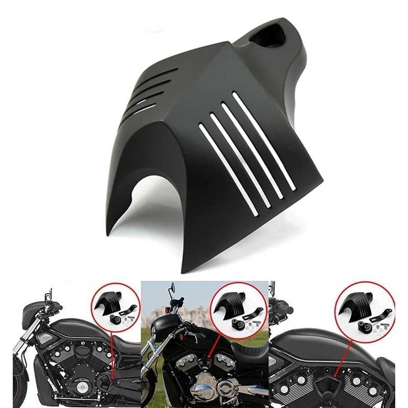 Алюминиевый мотоциклетный V-shield сток Cowbell рог крышка для Harley Dyna Glide Street FXDB Fat Bob Твин Cam 88 96 Electra EVO D25