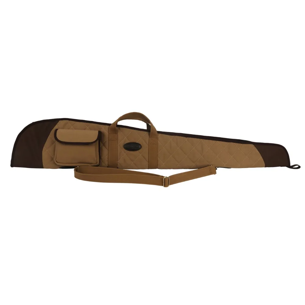 

Tourbon Tactical Hunting Shotgun Case Slip Bag Canvas Leather Gun Protection Fleece Padded Carrier 130CM Gun Accessories