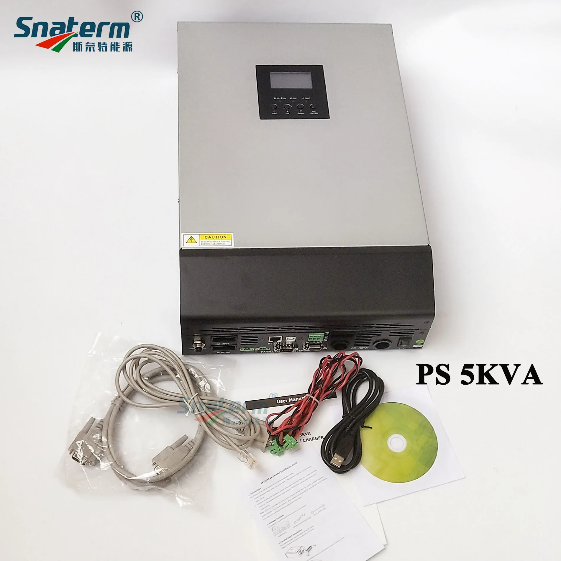 5000VA PS5KVA гибридный солнечный PV инвертор 48VDC к 230VAC с 48V50A контроллер солнечного зарядного устройства и 60A Зарядное устройство переменного тока параллельная функция