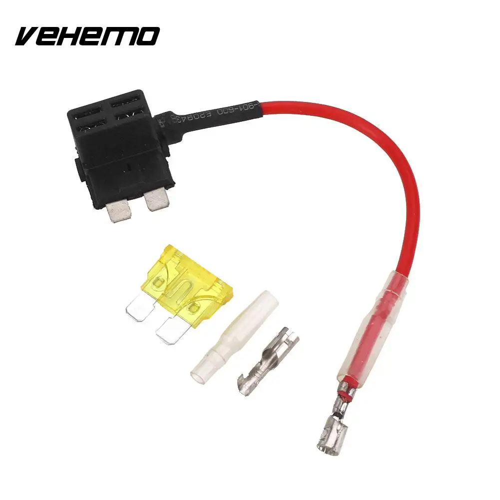 Black Red Standard Low Profile Car Fuse Holder Car Accessories Circuit