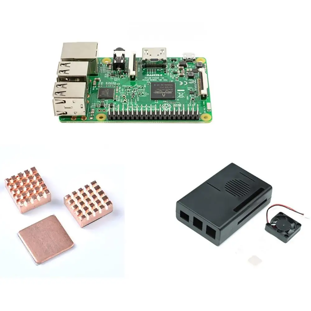 Комплект для охлаждения Raspberry Pi 3 PI3 Model B с 1 Гб оперативной памяти и 64 бит