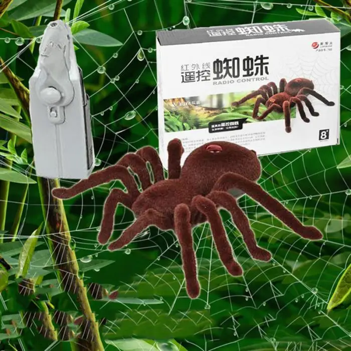 Brinquedo de Controle Presente para Halloween Simulação Aranha Remoto Engraçado Brincadeira Casa Assombrada Bm88 11 Animais e robôs por radiocontrole