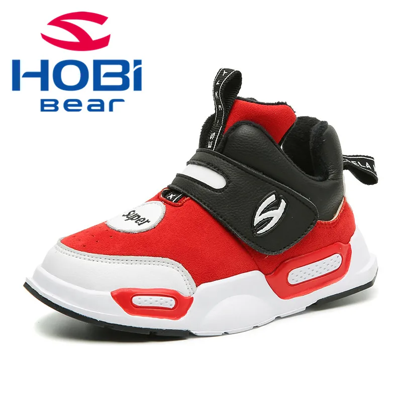 

Kids Sports Shoes For Boys Girls Winter Children Sneakers Patchwork Fashion Lightweight Warm Running Shoes Child Hobibbear H7836