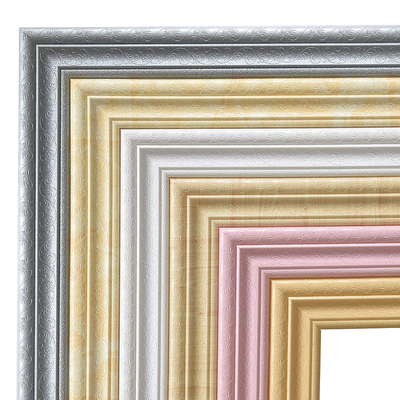 

Stereo 3D Foam Edge Banding Wall Stickers Waterproof Waist Line Collision Skirting Self-adhesive Background Wall