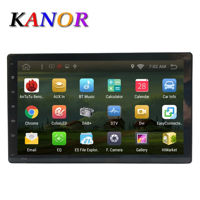 Kanor Android 6 0 quad core 2g 16G no car dvd player gps navigation universal car
