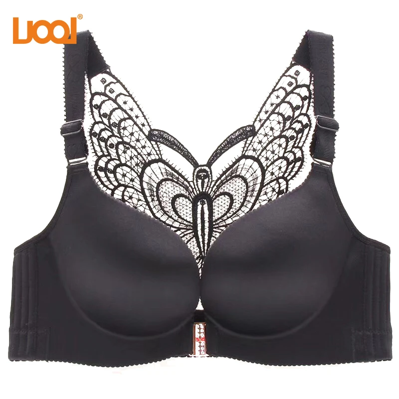 Seamless Lingerie Plus Size Push Up Bra Front Closure Adjustable Sexy