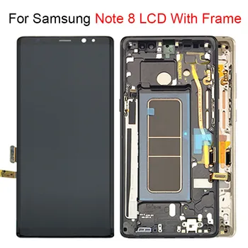 

New LCD For Samsung Note 8 6.3" AMOLED LCD Display Touch Screen Digitizer For SAMSUNG Galaxy Note 8 N9500 N9500F LCD With Frame