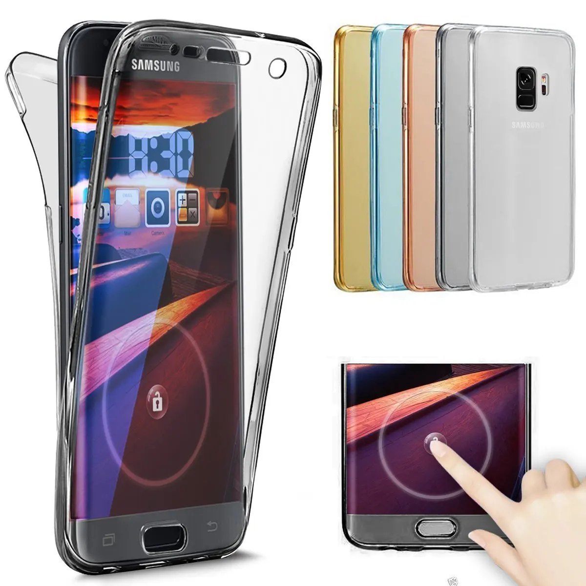 

For Huawei P20 P30 Lite PRO P10 Lite Plus P9 Cover Back For Huawei Mate 10 20 Lite Silicone 360 Full Body TPU Case