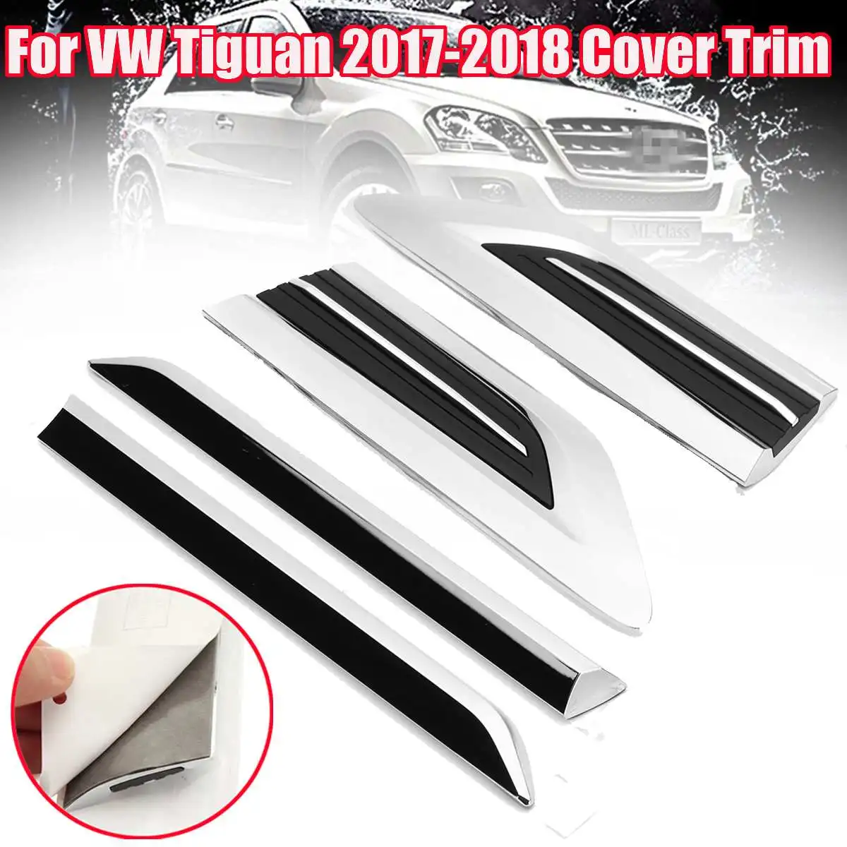 

4Pcs Intake-Fender Cover Trim for Volkswagen VW Tiguan 2017-2018 Side Air Vent Hood