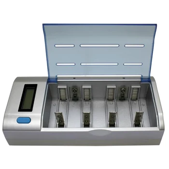 

PL-NC06 Smart Battery Charger For 26650 18650 18500 18350 17670 16340 14500 10440 Lithium C D Size AA AAA 9V NiMH Ni-CD Battery