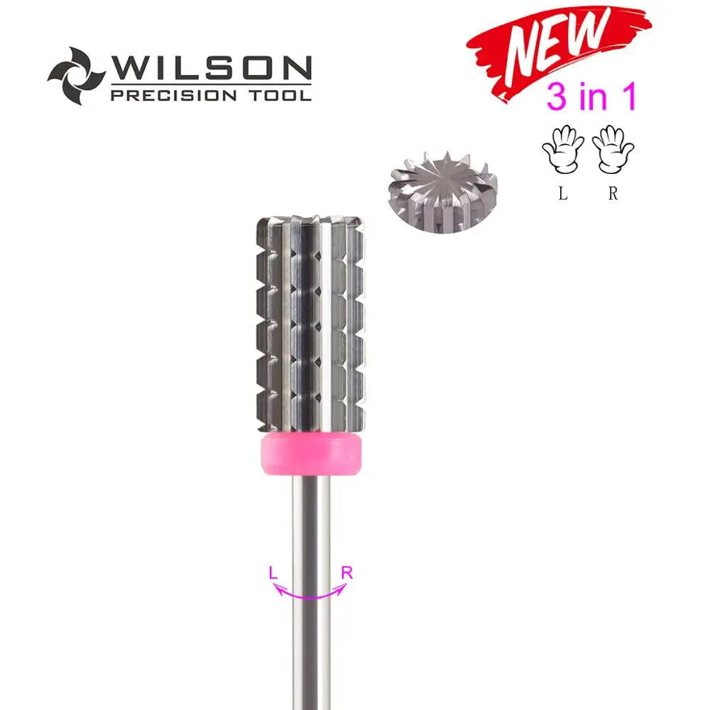 1pc Triple Coarse 3 в 1-карбидные биты для ногтей-карбидные сверла для ногтей WILSON - Цвет: 1pc Triple Coarse