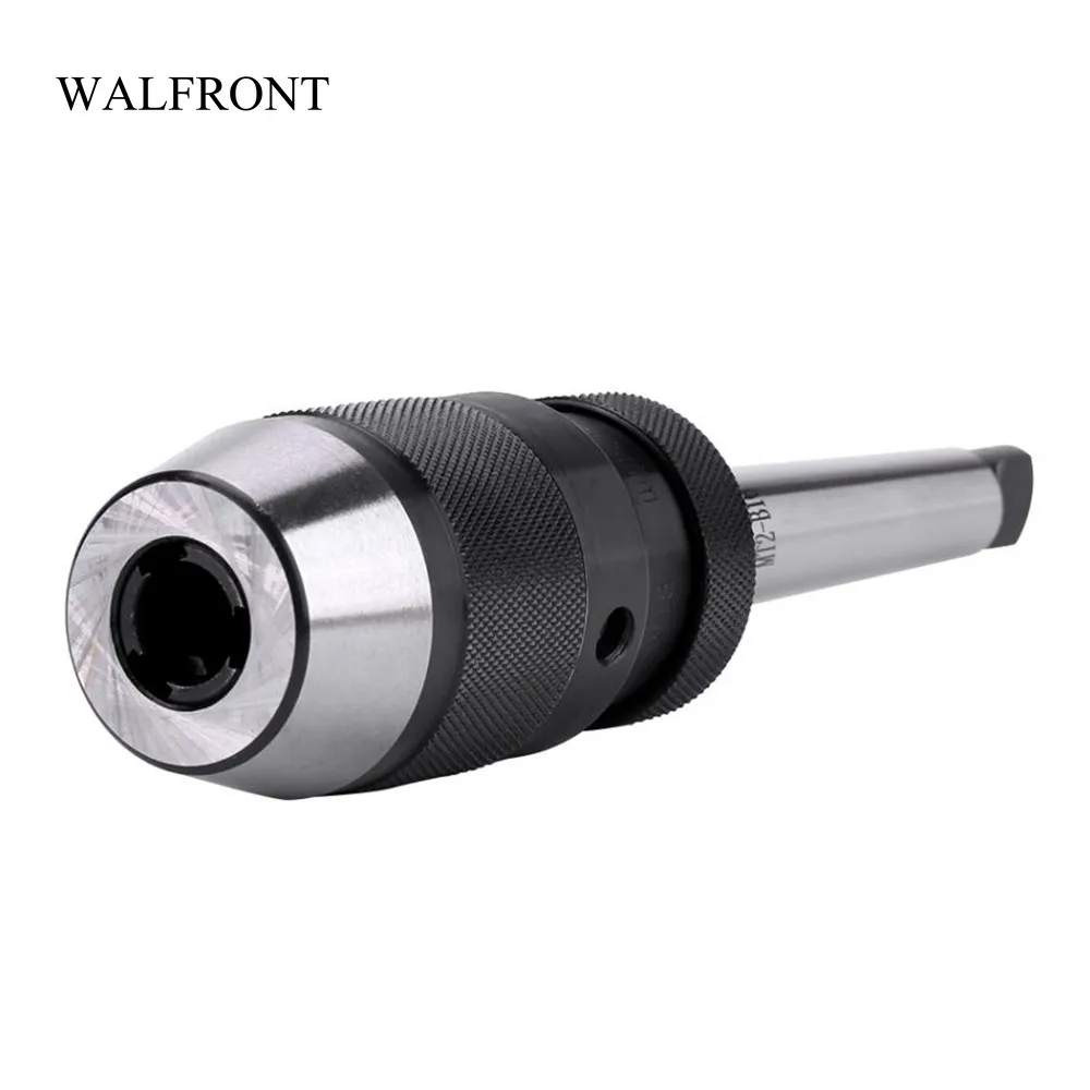 WALFRONT 1/2" Steel Keyless Chuck Milling Machine Lathe Drill Chuck Grinder Converter Clamping