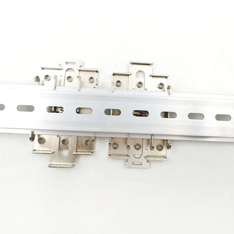 Однофазное твердотельное реле SSR 35 мм DIN rail фиксированный Монтажный рельсовый зажим 1 шт