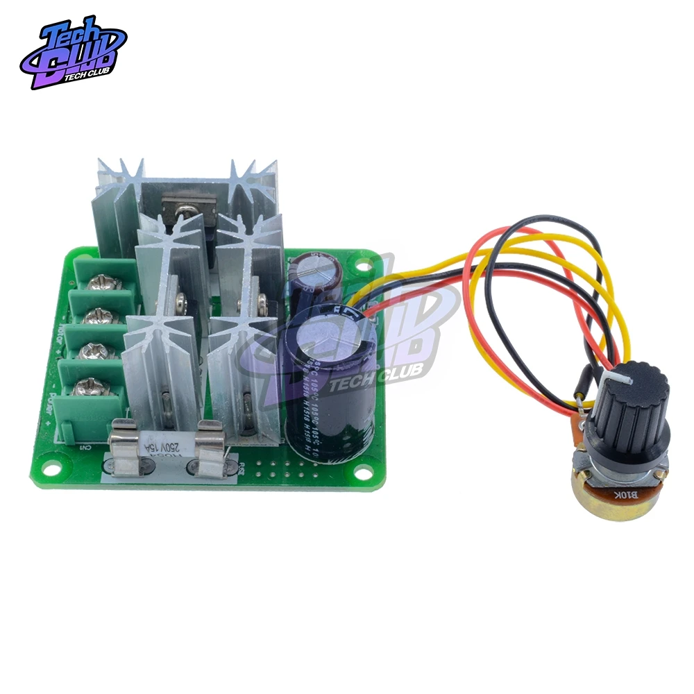 PWM DC Motor Speed Control Switch Governor Stepless Speed Change Pump 12V-24V 6A