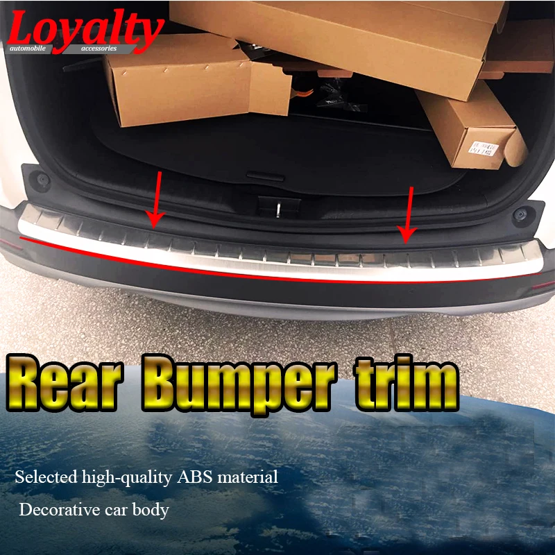 

Loyalty for Toyota RAV4 2016 2017 Inner Rear Bumper Trunk Guard Board Stainless Steel Car Styling Auto Accessories