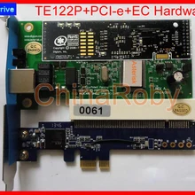 TE122PE с разъем pci-e, с функцией подавления эха аппаратные средства-1 порт T1/E1 карты, ISDN при PCI Express