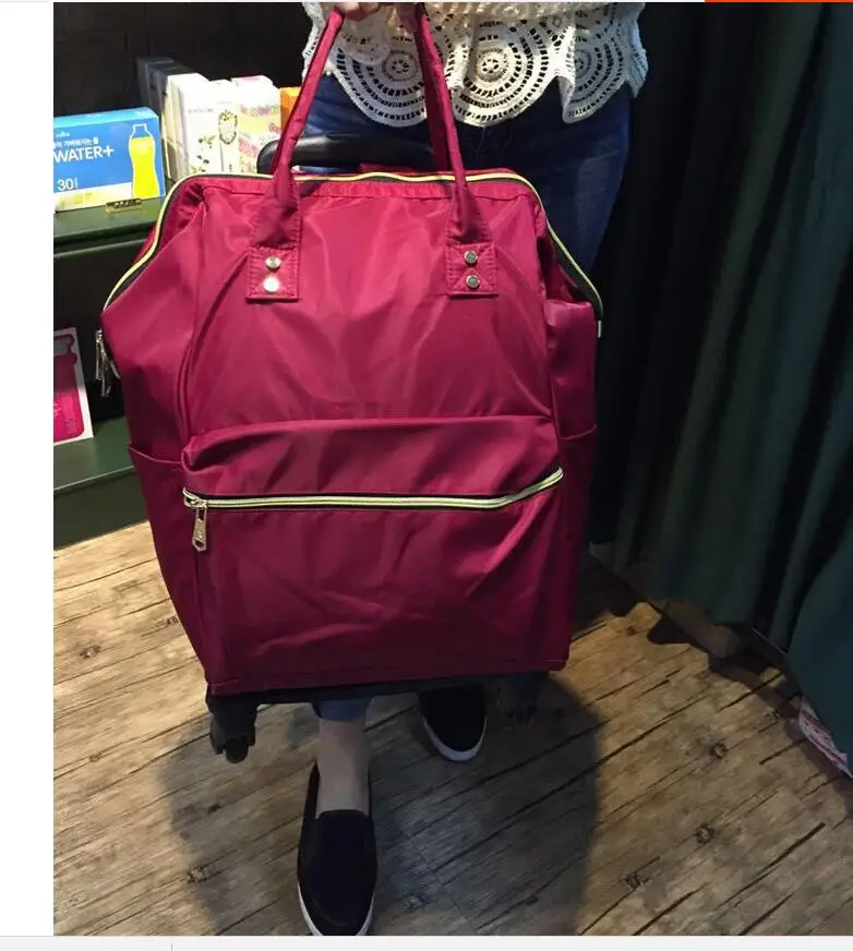 Рюкзак на колесиках для женщин, сумка для путешествий, чемодан на колесиках, рюкзаки, сумки на колесиках, сумка для багажа на колесиках, Женская дорожная сумка на колесиках
