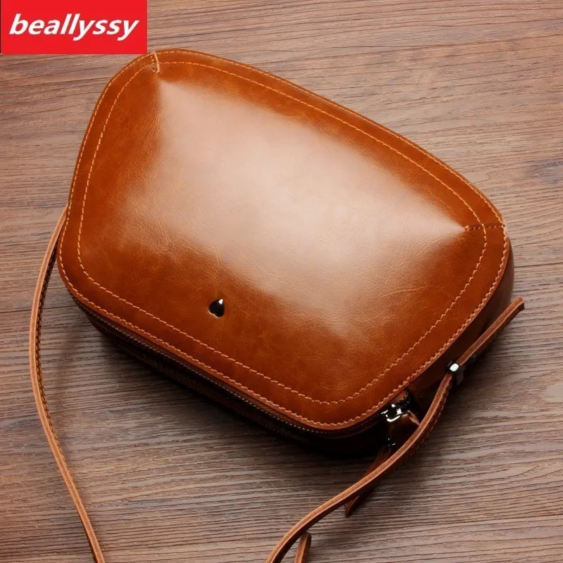 Oil Wax Leather Handbags Big Women Bag High Quality Casual Female Bags