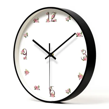 

Blossom Metal Wall Clock Art Wall Clock Nordic Style Art Modern Minimalist Living Room Creative Silent Quartz Wall Clock