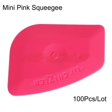 EHDIS 100 шт авто розовая виниловая пленка, скребок для чистки стекол, стеклоочиститель, очиститель воды, авто, автомобильная Тонирующая пленка, скребок, мульти Ручной инструмент