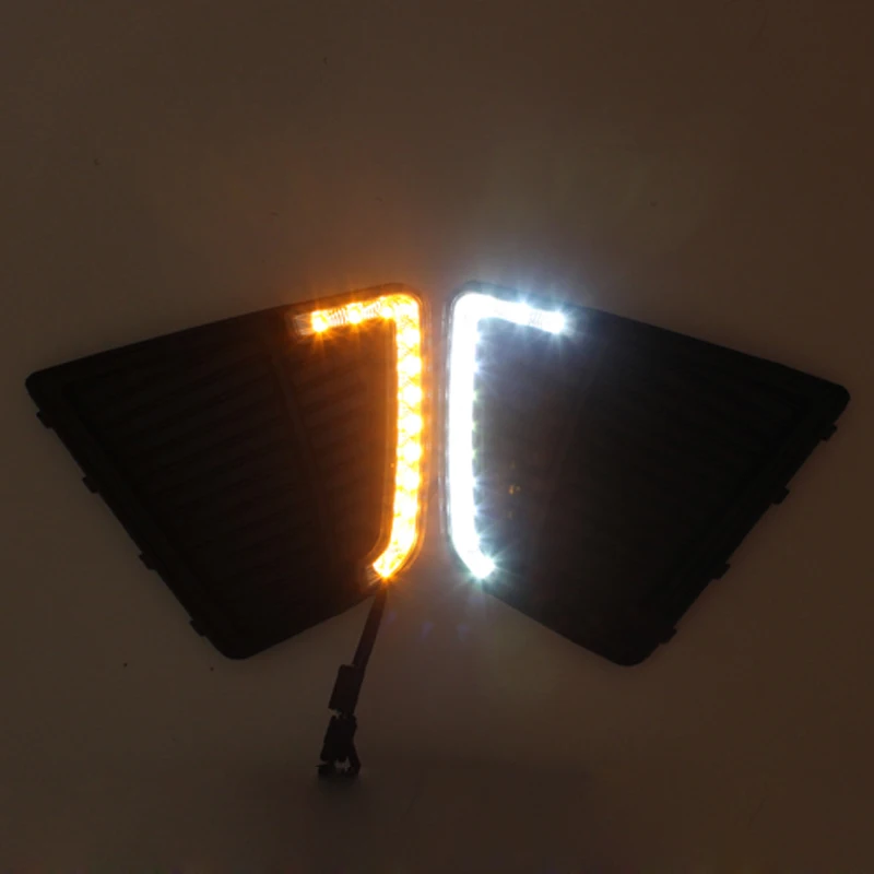  SUNKIA Car Styling LED DRL Daytime Running Light Fog Lamp Specific for Hyundai IX25 Creta 2015 with - 32753237875