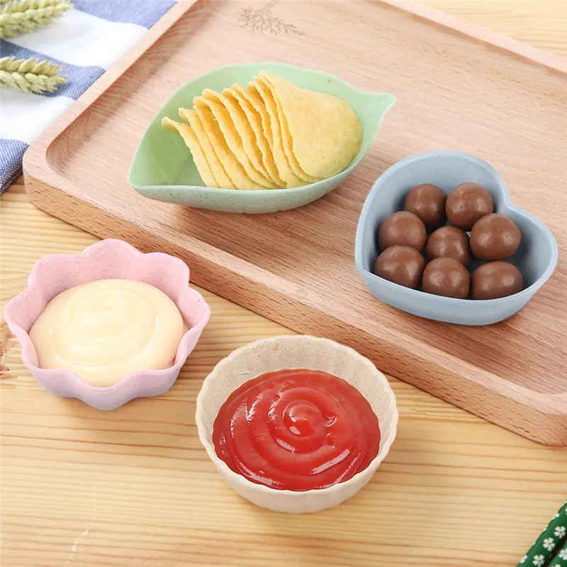 

Kitchen Plastic Plates Sauce Dish Plates Seasoned Mustard Wheatgrass Bowl Sauce Saucer Small Vinegar Taste Board Snack Plate
