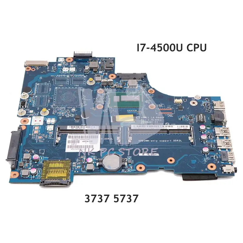 NOKOTION для Dell Inspiron 3737 5737 материнская плата ноутбука VBW11 LA-9984P CN-0D9D5C 0D9D5C D9D5C основная