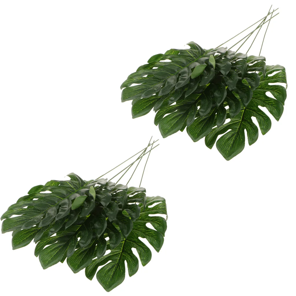 10x Large Palm Monstera Leaves Leaf Faux Leaf for Home Yard Wedding Decor