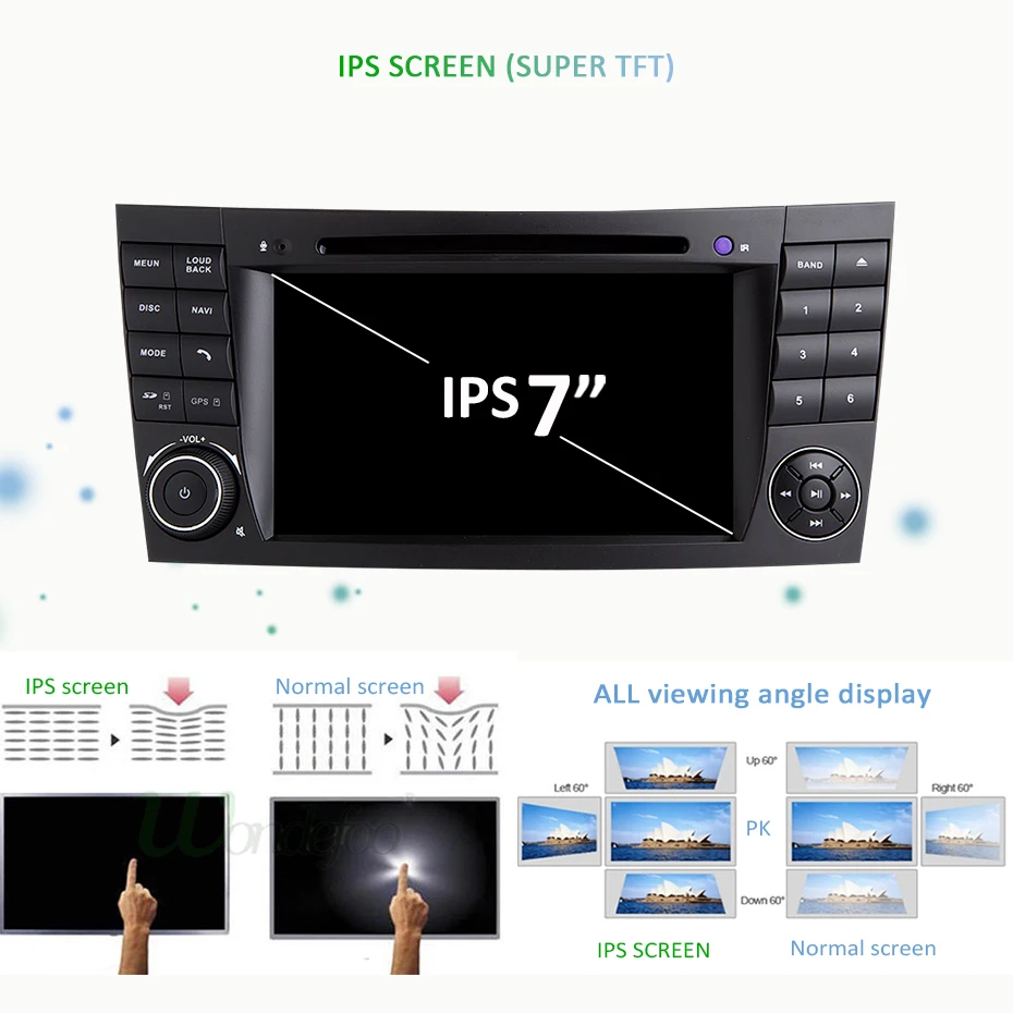 Clearance DSP IPS Android 9.0 4G 64G Car 2 din GPS For E-Class W211 Mercedes Benz CLK G-Class W463 CLS W219 DVD PLAYER radio stereo output 4