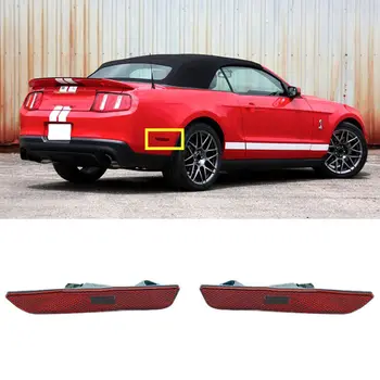 

2PCS Housing Red Lens Rear Bumper Fog Lamp(no bulb)For Ford Mustang 2010-2014 A