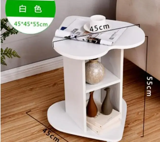 45*45*55CM Heart Shape Coffee Table Balcony Tea Table Modern Bedside Table Sofa Side Table