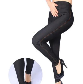 

pantalones gimnasio mujer Faux Denim Women Leggings Joggers Womens Pants Women Clothing Plus Size 5XL Womens Trousers quality