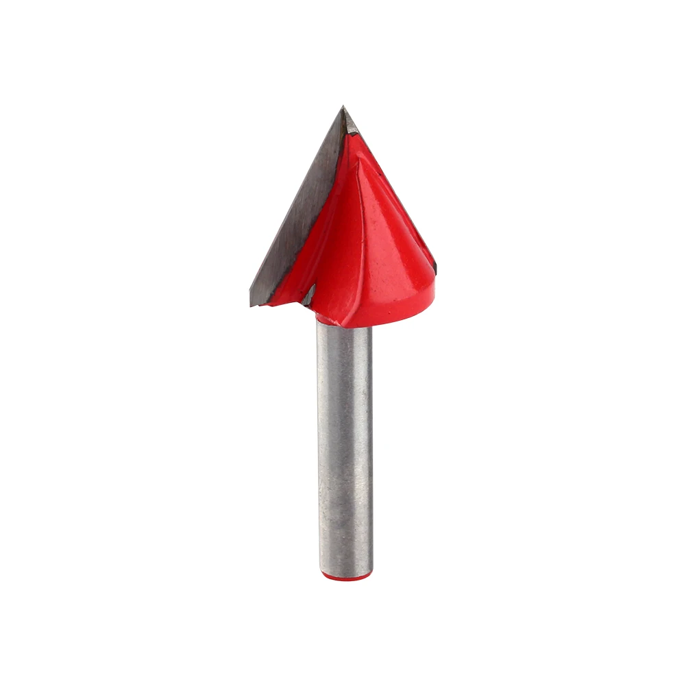 

1Pcs CNC 60 Degree 6mm x 22mm V Groove Bit Carving Knife Tool steel Router Engraving V Groove Bit Tool Chamfer For PVC