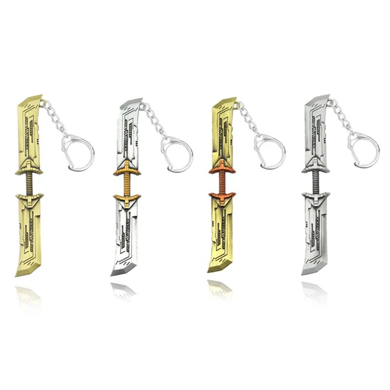 

Hot Marvel Avengers 4 Endgame Thanos Sword Keychains Iron Man Infinite Power Gauntlet Llavero Thor Loki Weapons Film Keyring New