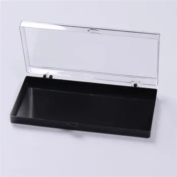 

Plastic Injection molding hard box Eyelash Storage Case Packing Box Transparent Lid black Tray for Grafted eyelashes