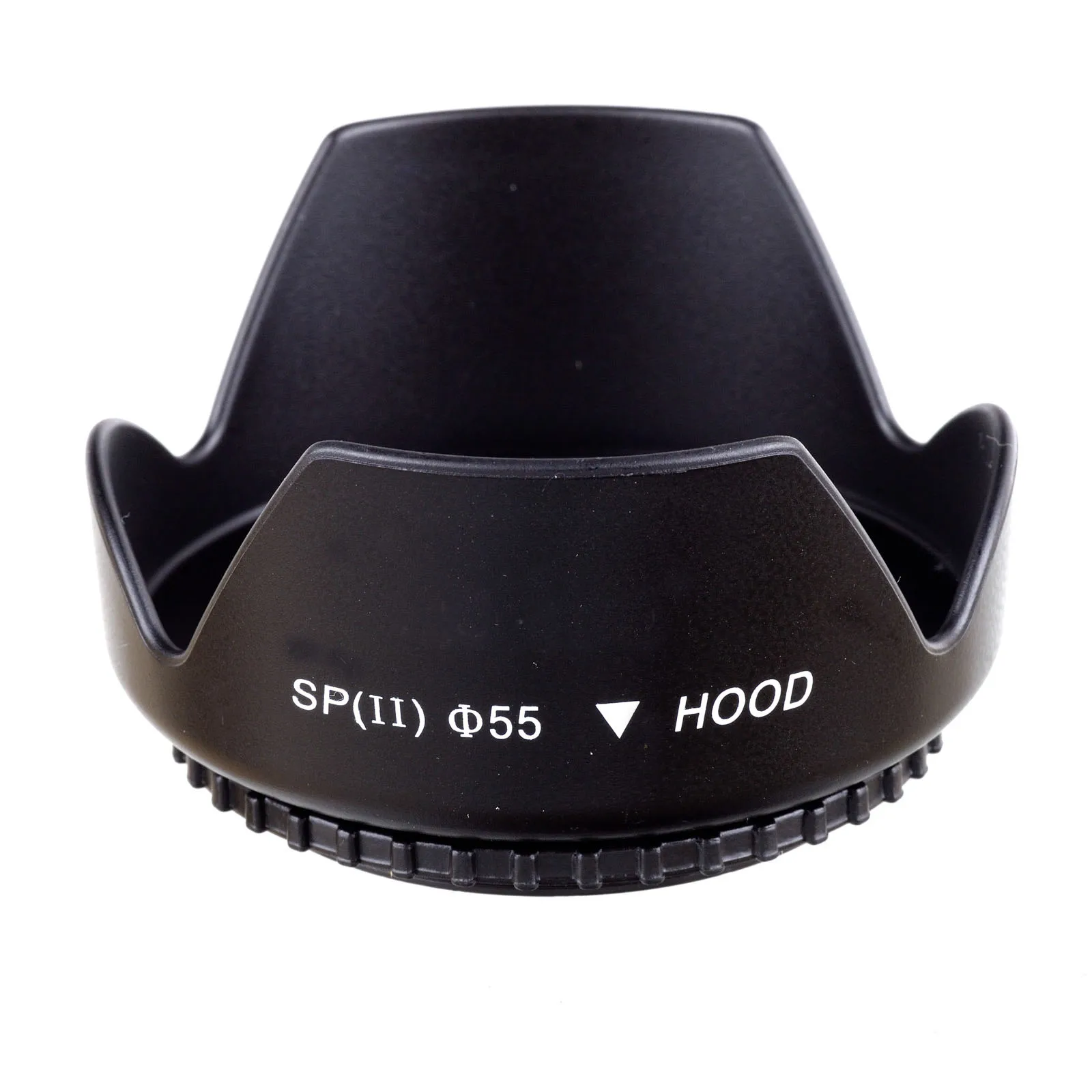55mm New Universal Black Color Spiral Camera Lens Hood for Nikon Canon